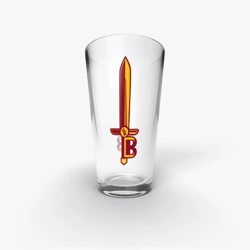 Trojan Blade Sword Pint Glass